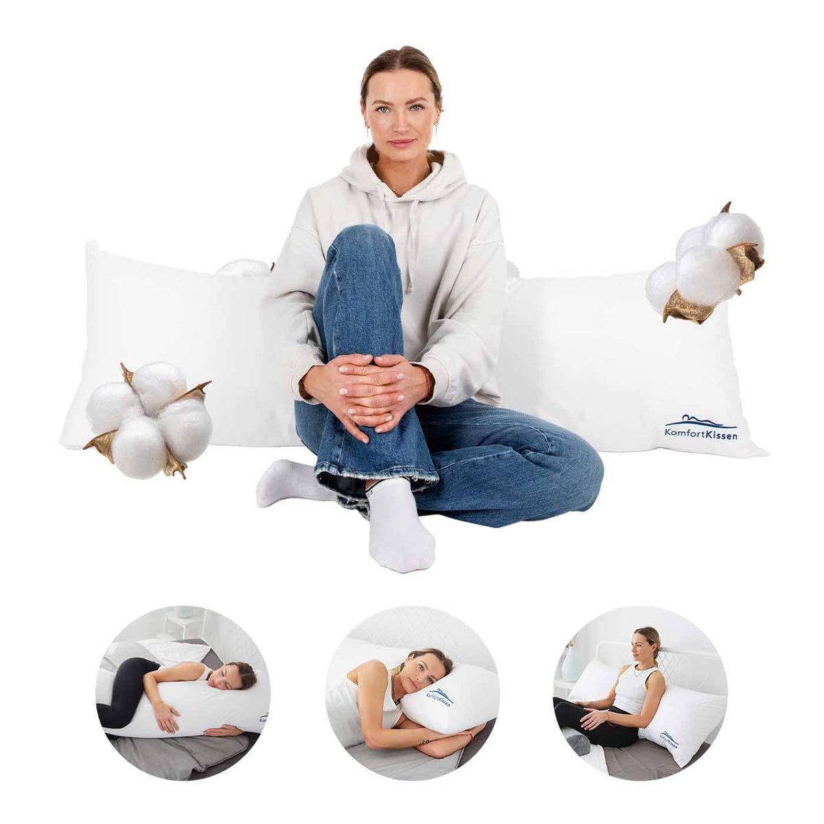 Side and back sleeper pillows - KomfortKissen.de
