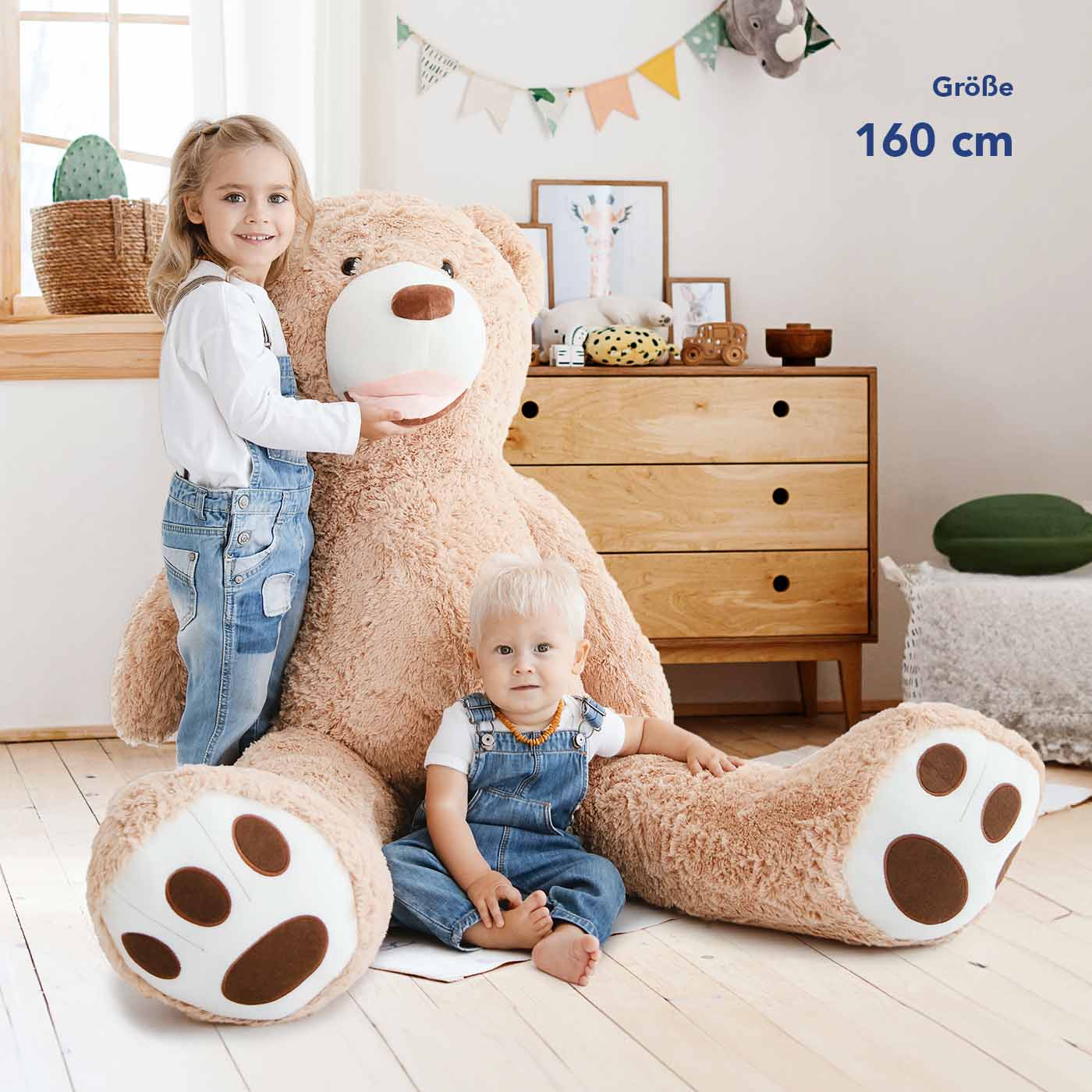 Big birthday teddy bear on sale